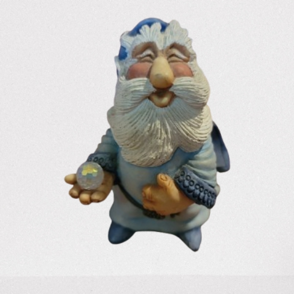 S. SHEPF Retired 1990 World of Krystonia England troll gnome king wizard 5"